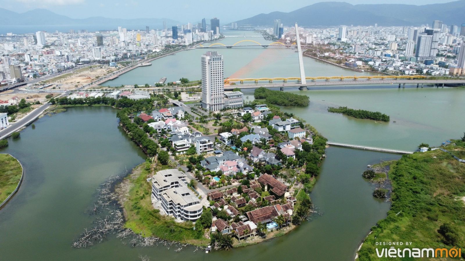 Toàn cảnh khu biệt thự Đảo Xanh giữa lòng Đà Nẵng